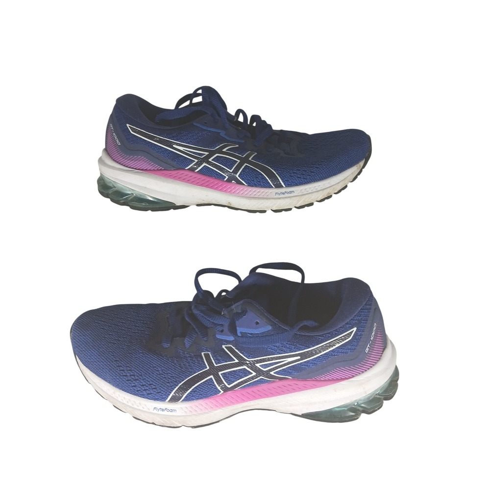 ASICS GT‎ 1000 10 Navy Pink Womens Running Shoes Size 7